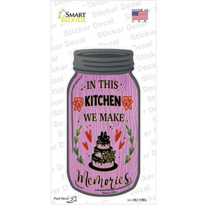 Make Memories Pink Cake Wholesale Novelty Mason Jar Sticker Decal