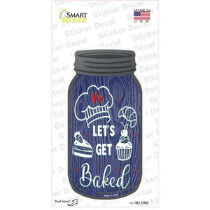 Get Baked Purple Wholesale Novelty Mason Jar Sticker Decal