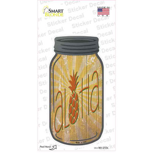 Aloha Pineapple Wholesale Novelty Mason Jar Sticker Decal