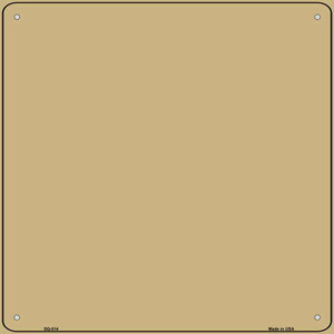 Gold Solid Wholesale Novelty Metal Square Sign