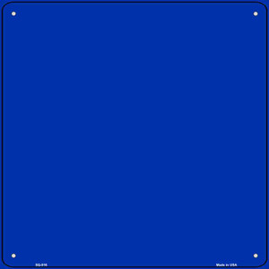 Blue Solid Wholesale Novelty Metal Square Sign