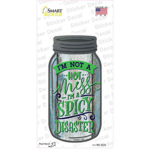 Spicy Disaster Wholesale Novelty Mason Jar Sticker Decal