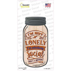 Selectively Social Wholesale Novelty Mason Jar Sticker Decal