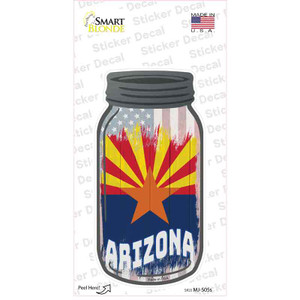 Arizona | USA Flag Wholesale Novelty Mason Jar Sticker Decal
