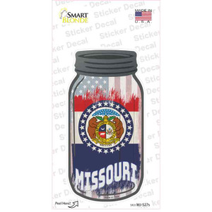 Missouri | USA Flag Wholesale Novelty Mason Jar Sticker Decal