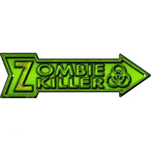 Zombie Killer Wholesale Novelty Metal Arrow Sign