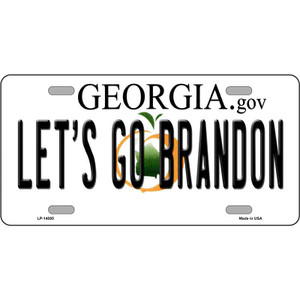 Lets Go Brandon GA Wholesale Novelty Metal License Plate