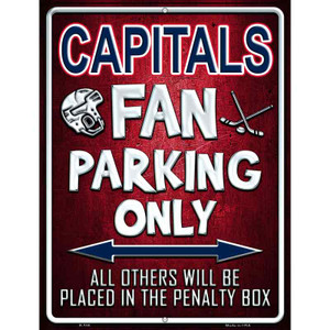 Capitals Wholesale Metal Novelty Parking Sign