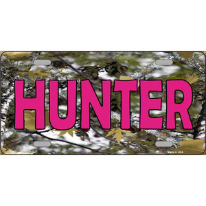 Pink Hunter Wholesale Metal Novelty License Plate