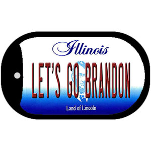 Lets Go Brandon IL Wholesale Novelty Metal Dog Tag Necklace