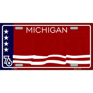 Michigan Bicentennial 76 Novelty State Blank Metal License Plate