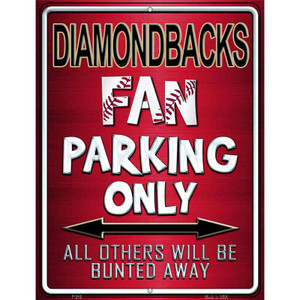 Diamondbacks Wholesale Metal Novelty Parking Sign
