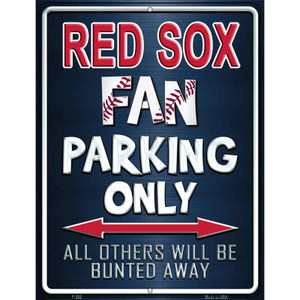 Red Sox Wholesale Metal Novelty Parking Sign