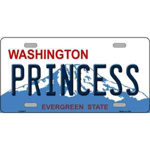 Princess Washington Wholesale Metal Novelty License Plate