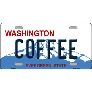 Coffee Washington Wholesale Metal Novelty License Plate