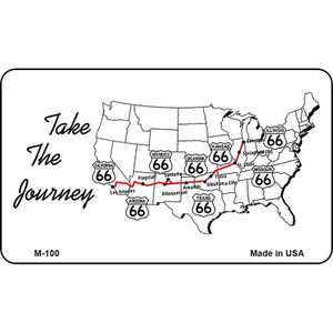 Route 66 Take The Journey Wholesale Novelty Metal Magnet