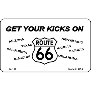 Route 66 Eight States Wholesale Novelty Metal Magnet