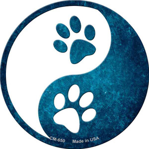 Yin And Yang With Paws Wholesale Novelty Circle Coaster Set of 4