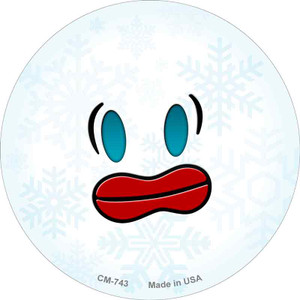 Frazzle Face Snowflake Wholesale Novelty Circle Coaster Set of 4