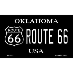 Route 66 Shield Oklahoma Wholesale Novelty Metal Magnet