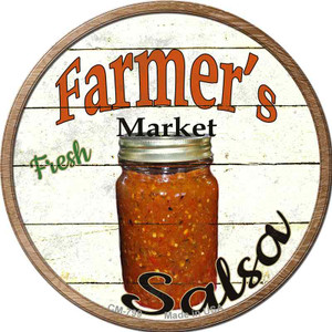 Farmers Market Salsa Wholesale Novelty Circle Coaster Set of 4