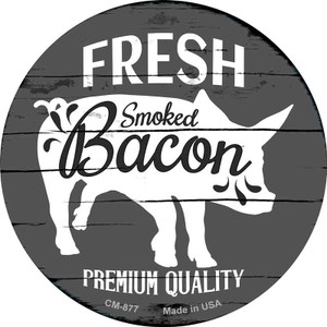 Fresh Smoked Bacon Wholesale Novelty Circle Coaster Set of 4