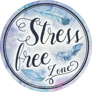 Stress Free Zone Wholesale Novelty Circle Coaster Set of 4
