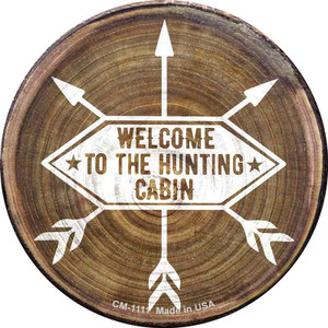 Welcome to the Hunting Cabin Wholesale Novelty Circle Coaster Set of 4