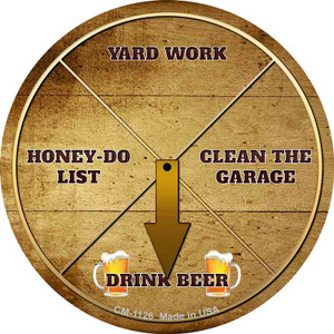 Drink Beer Wholesale Novelty Circle Coaster Set of 4