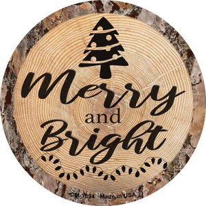 Merry and Bright Wholesale Novelty Circle Coaster Set of 4