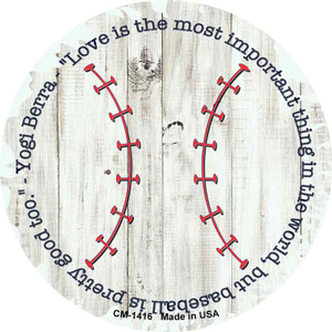 Baseball Quote Wholesale Novelty Circle Coaster Set of 4
