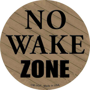 No Wake Zone Wholesale Novelty Circle Coaster Set of 4