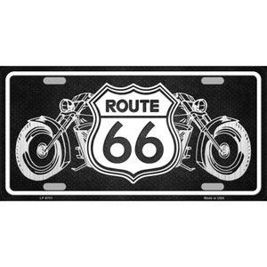 Route 66 With Bikes Wholesale Metal Novelty License Plate