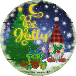 Be Jolly Gnome Wholesale Novelty Circle Coaster Set of 4