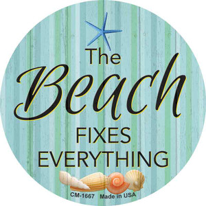Beach Fixes Everything Wholesale Novelty Circle Coaster Set of 4