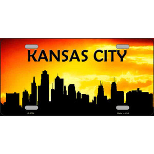 Kansas City Silhouette Wholesale Metal Novelty License Plate