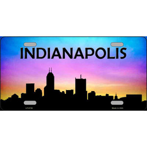 Indianapolis Silhouette Wholesale Metal Novelty License Plate