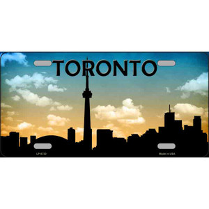 Toronto Silhouette Wholesale Metal Novelty License Plate