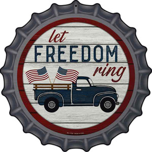 Let Freedom Ring Truck Wholesale Novelty Metal Bottle Cap Sign