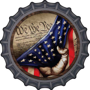 Constitution American Flag Wholesale Novelty Metal Bottle Cap Sign