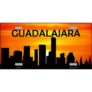 Guadalajara Silhouette Wholesale Metal Novelty License Plate