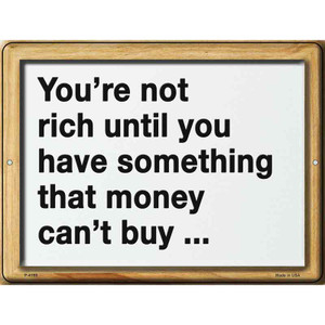 Not Rich Money Wholesale Novelty Metal Parking Sign