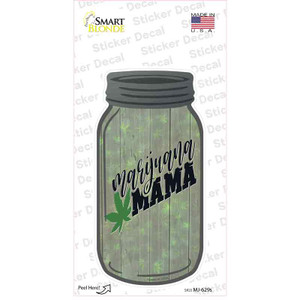 Marijuana Mama Wholesale Novelty Mason Jar Sticker Decal
