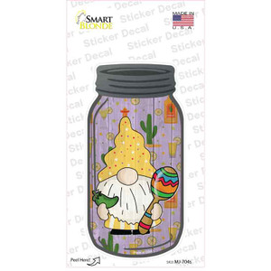 Gnome With Jalapeno Wholesale Novelty Mason Jar Sticker Decal