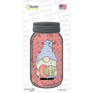 Gnome With Red Egg Wholesale Novelty Mason Jar Sticker Decal