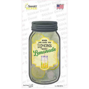 Lemons Make Lemonade Glass Wholesale Novelty Mason Jar Sticker Decal