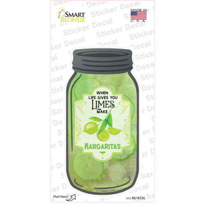 Limes Make Margaritas Wholesale Novelty Mason Jar Sticker Decal