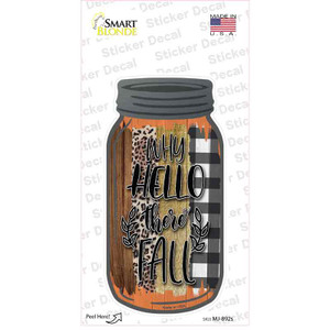 Why Hello Fall Wholesale Novelty Mason Jar Sticker Decal