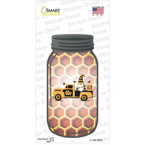 Gnome In Honey Truck Wholesale Novelty Mason Jar Sticker Decal