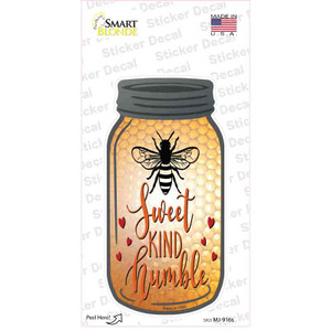 Sweet Kind Humble Wholesale Novelty Mason Jar Sticker Decal